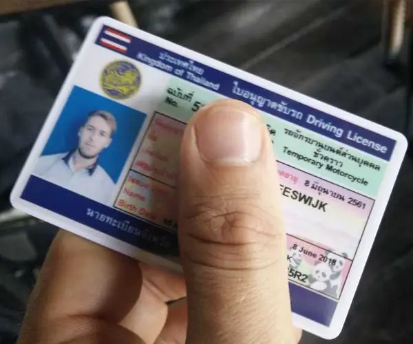 Thailand-rijbewijs online kopen
