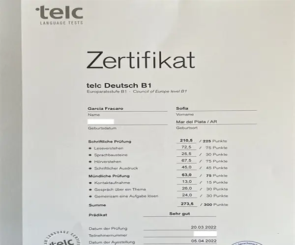 TELC-certificaat online kopen
