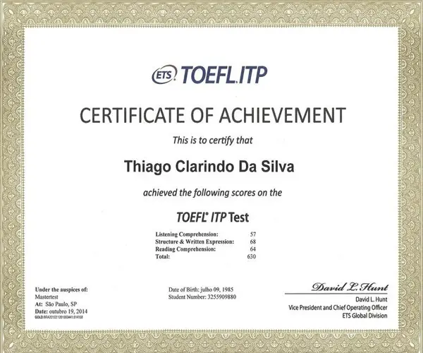 TOEFL-certificaat online kopen